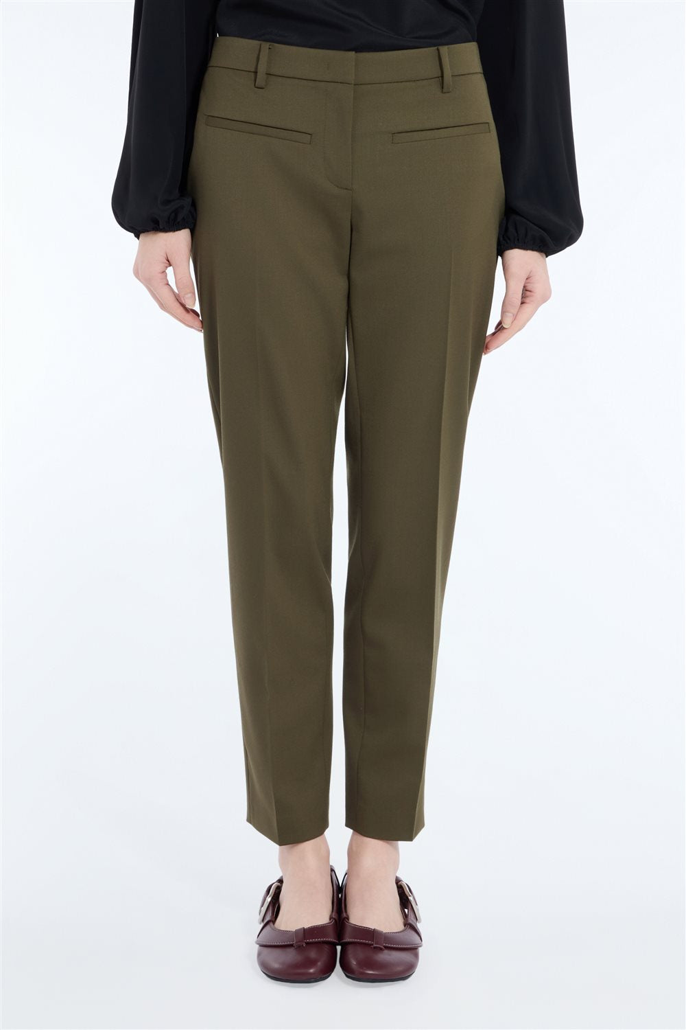 N°21 Pantalone sartoriale slim fit color cemento - FW26 B011 3128 8753 GRIGIO N.21