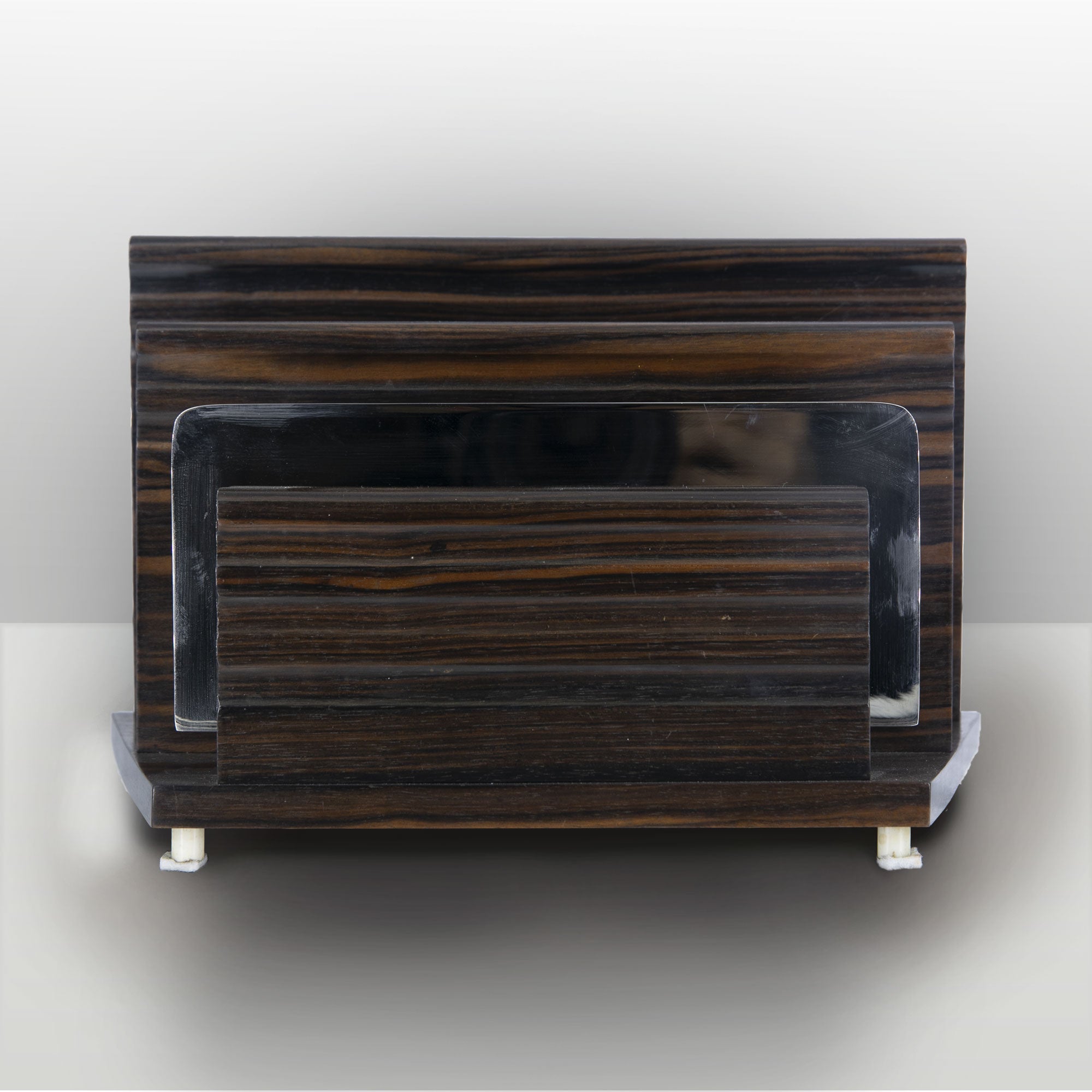 set in legno per scrivania con tagliacarte. Made in Italy
