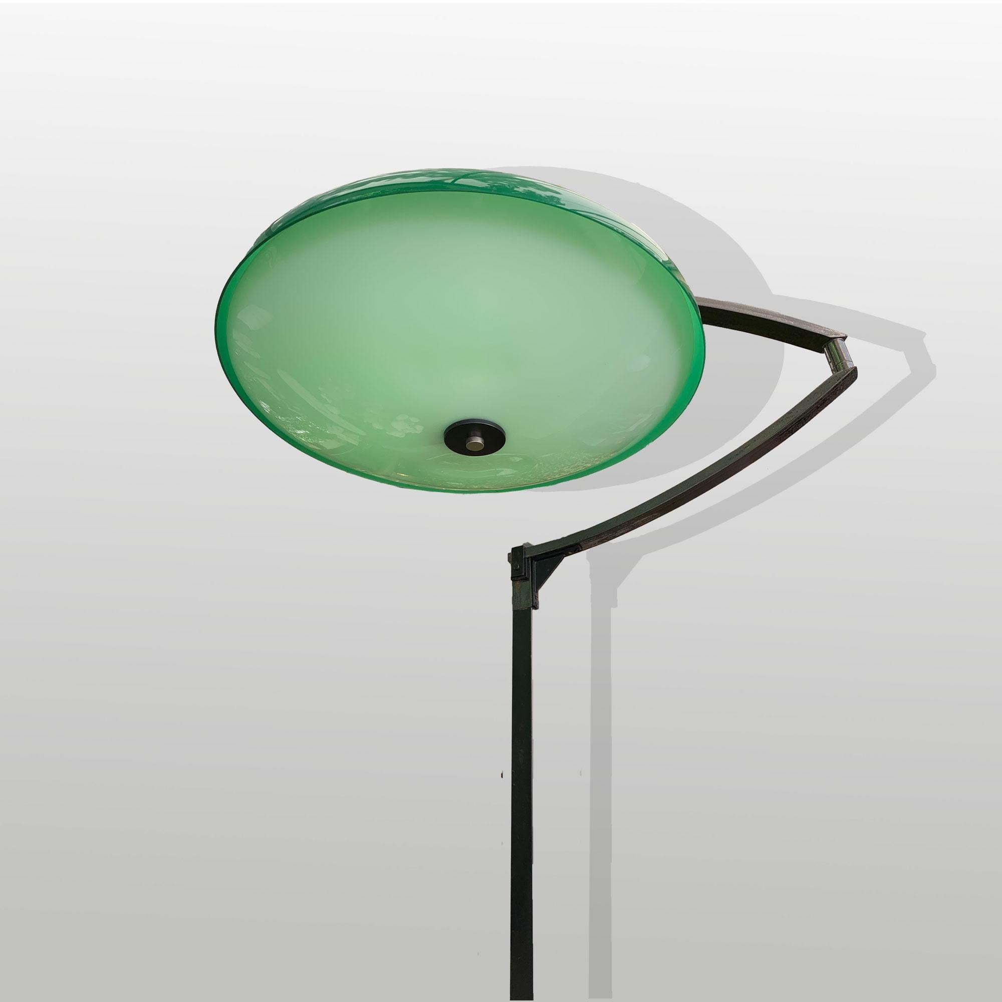 ITALIAN MANUFACTURER LAMPADA BRACCIO GIREVOLECOPERCHIO VERDE