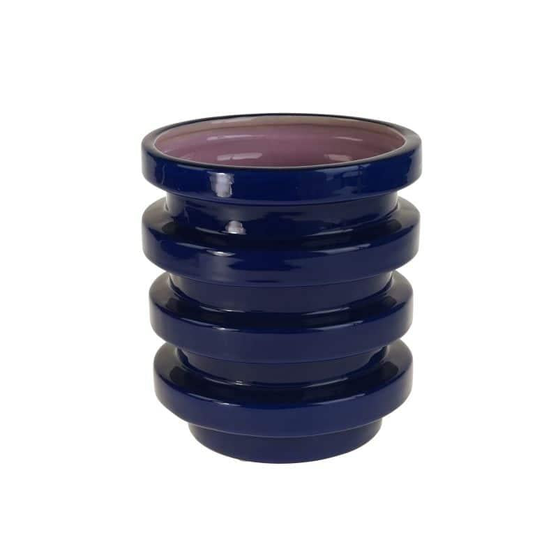 VASO GEOMETRICO 53740 VASO BLU VIOLA werns