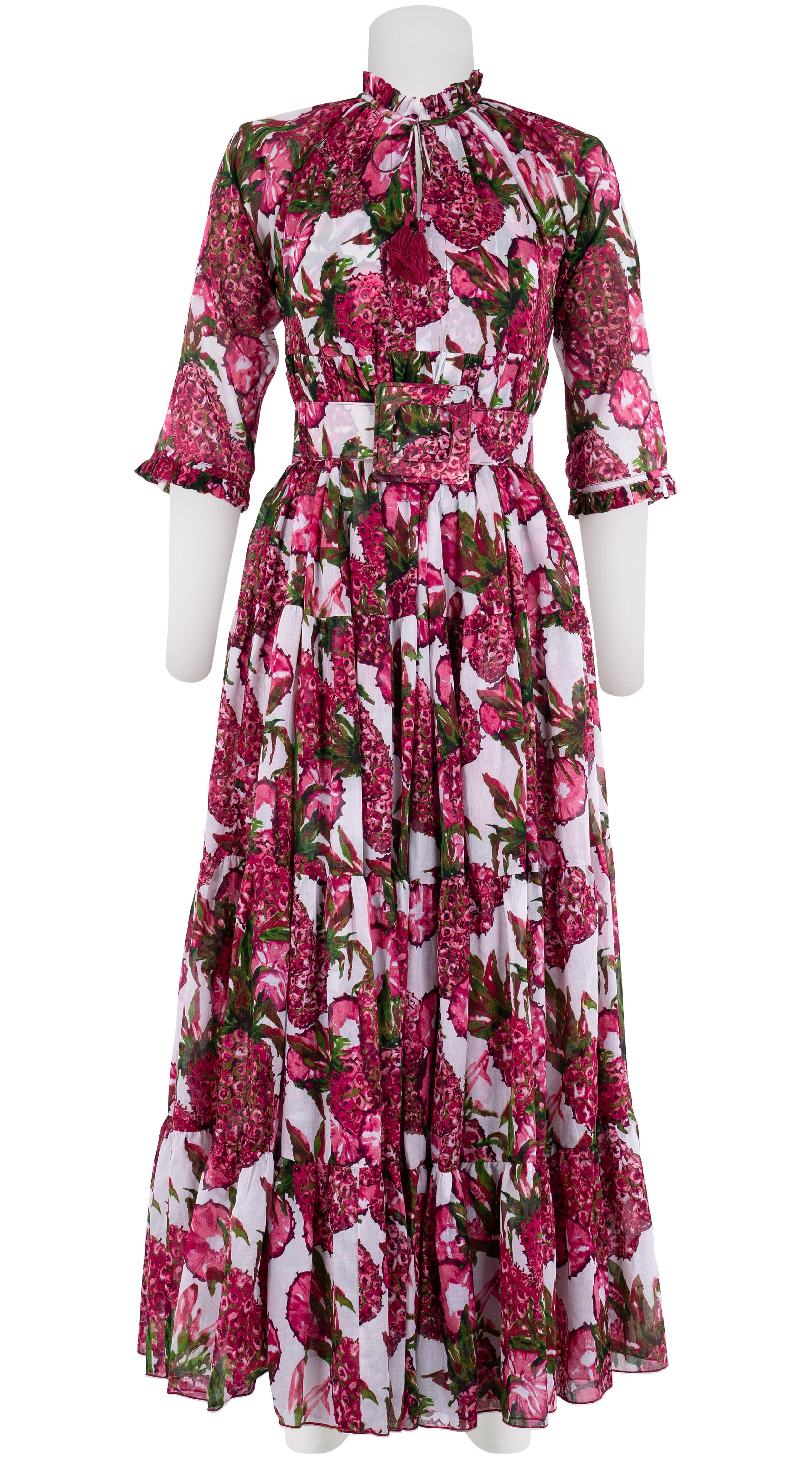 EDEN DRESS CREW NECK EDEN DRESS PINEAPPLE TREE BIG SAMANTHA SUNG