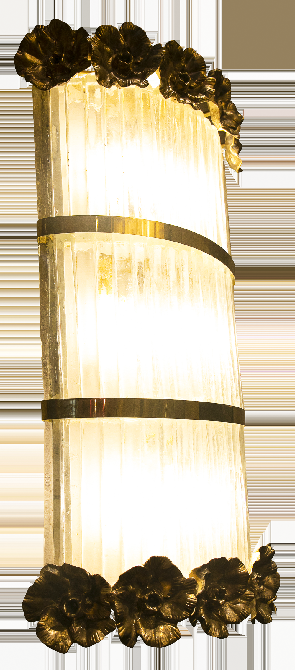 ITALIAN MANUFACTURER APPLIQUE ROSEPICCOLE OTTONE