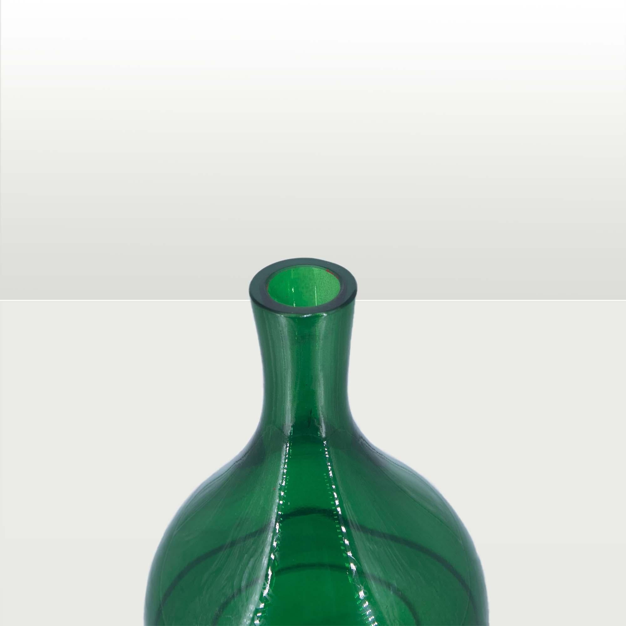 ITALIAN MANUFACTURER VASO TONDO E BOTTIGLIAVETRO DI MURANO