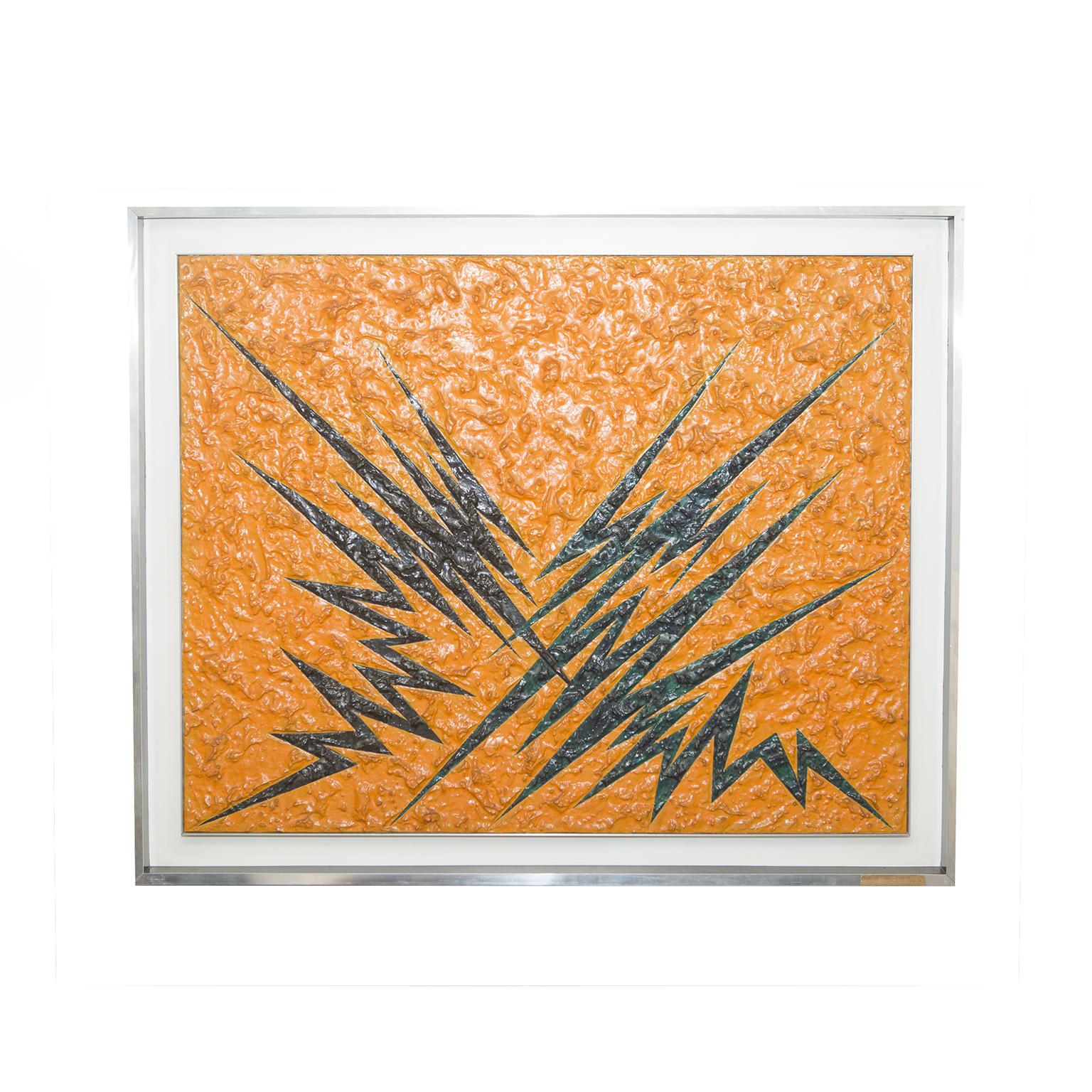 quadro di Antonio Secci degli anni 70 con dedica e firma sul retro QUADRO ANTONIO SECCI DEDICA E FIRMA ANTONIO SECCI