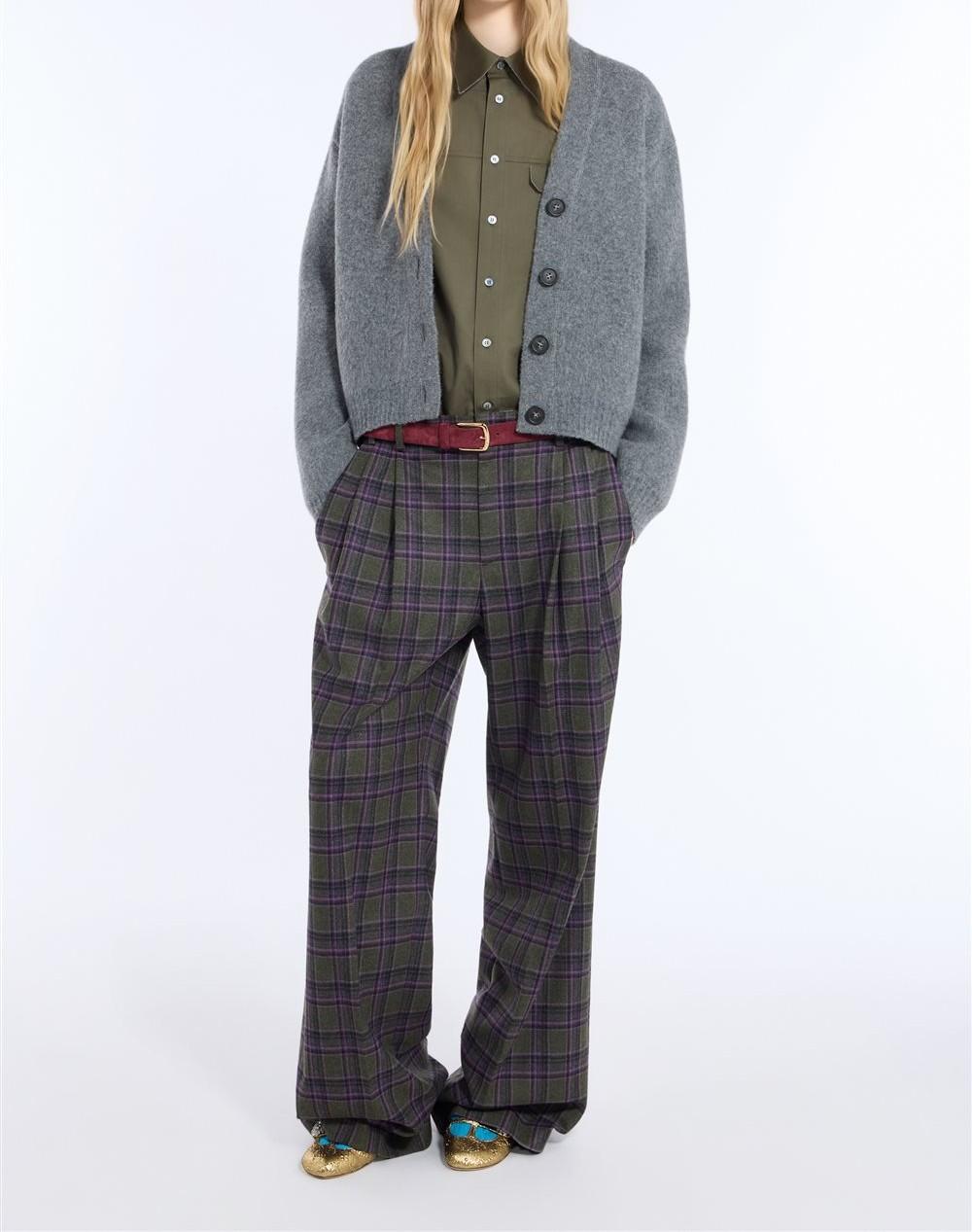 N°21 Cardigan in misto mohair grigio mélange - FW26 A002 7081 8995 GRIGIO N.21