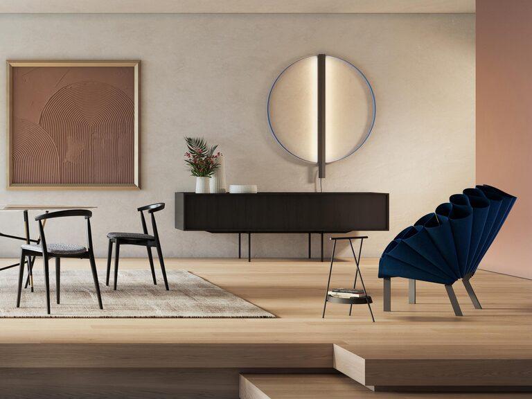 progettata dallo studio svizzero panter & tourron, lampada da appartamento LAMPADA DA APPARTAMENTO PANTER E TOURRON CAPPELLINI
