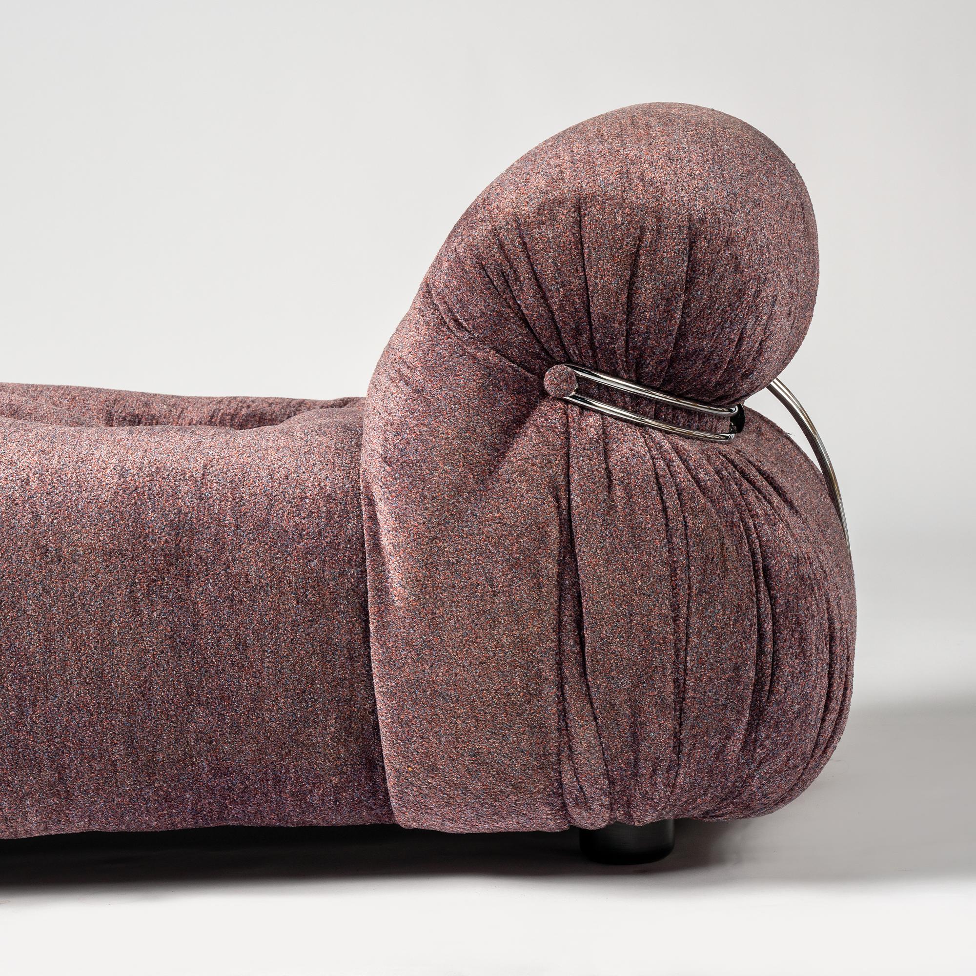 POLTRONA CHAISE LONGE SORIANA AFRA E TOBIA SCARPA CON POUFF POLTRONA SORIANA + POUFF TOBIA SCARPA