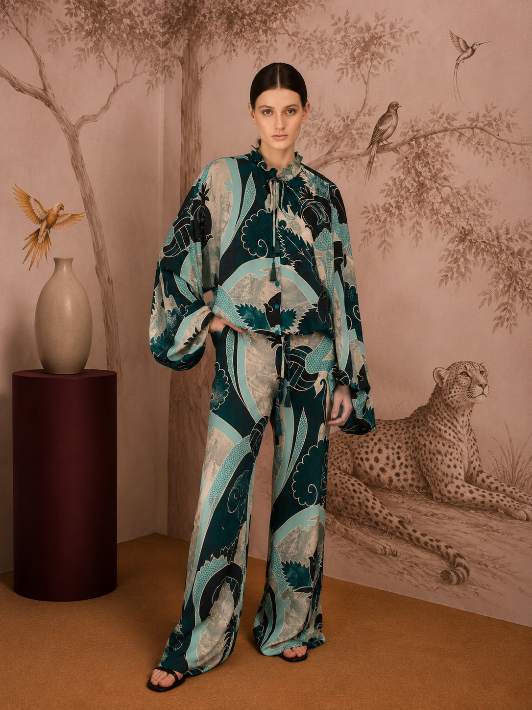 CAMICIA F.R.S. ARCHILO CA001035 in seta - Medieval Ornamental Pattern FW26 CA001035 232 F.R.S FOR RESTLESS SLEEPERS 