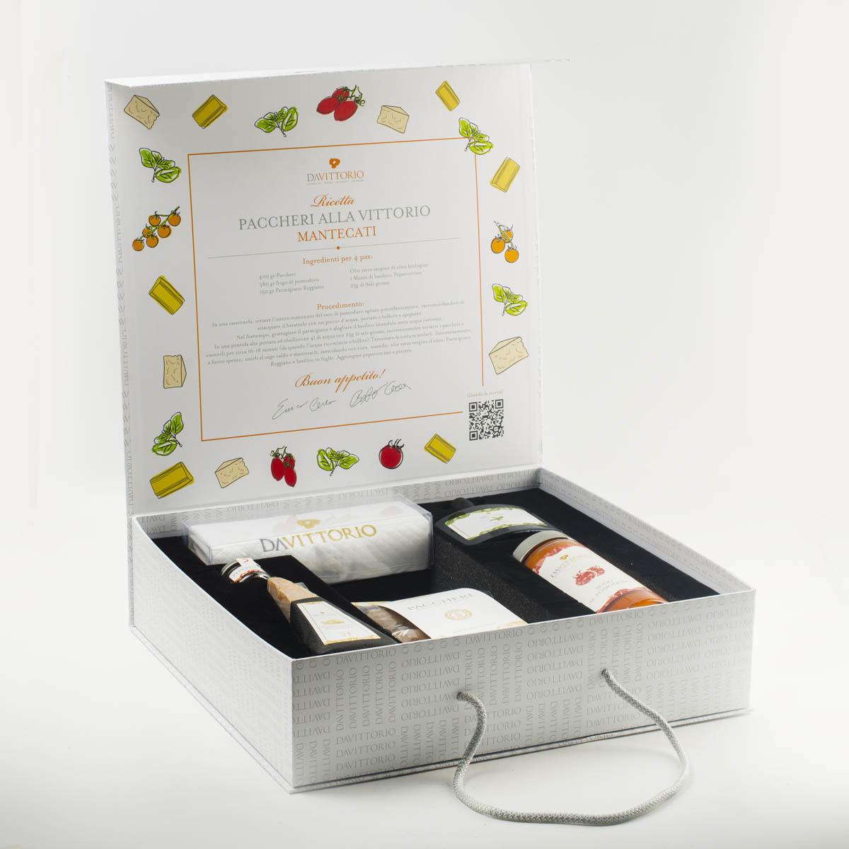 Confezione Ricetta Paccheri alla Vittorio (con paccheri gluten free) CONFEZIONE PACCHERI ALLA VITTORIO DA VITTORIO 
