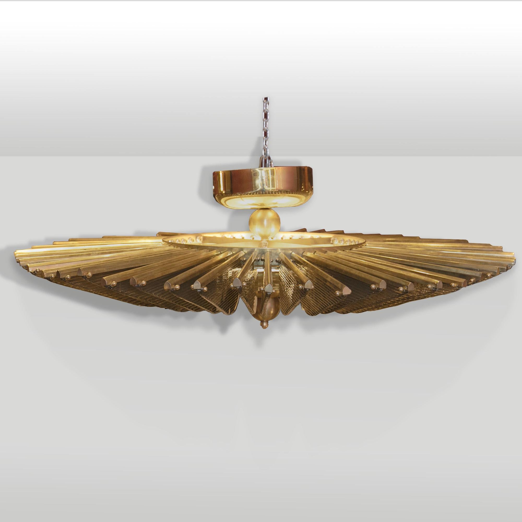 Lampadario sospensione raggi LAMPADARIO SOLE SOSPENSIONE ITALIAN MANUFACTURER 