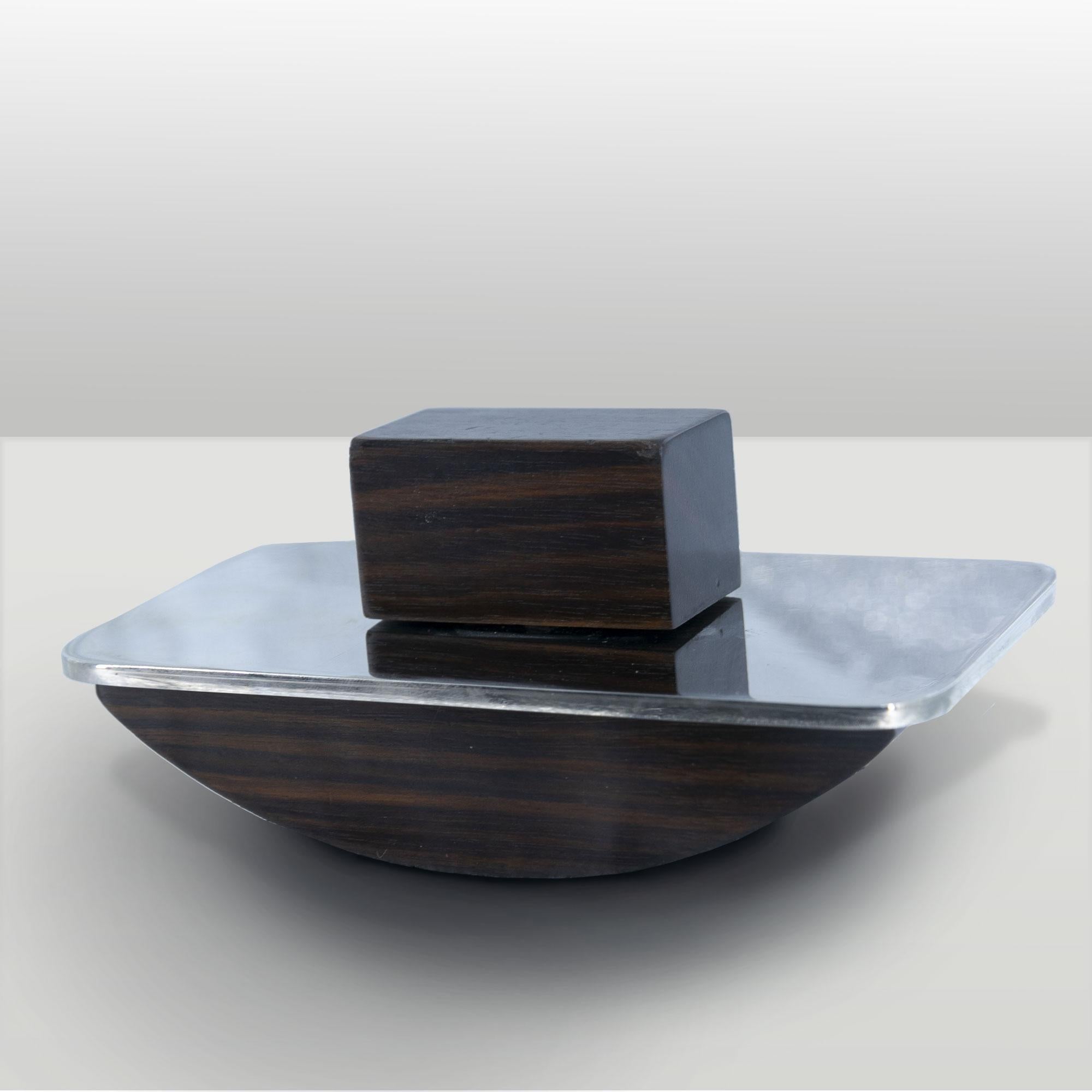 set in legno per scrivania con tagliacarte. Made in Italy