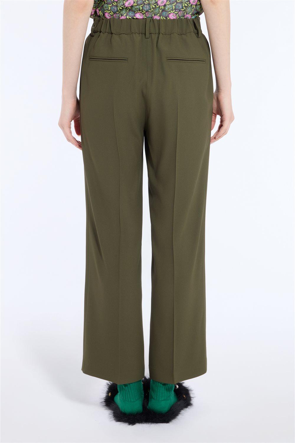 N°21 Pantalone palazzo sartoriale verde oliva - FW26 B051 5424 5606 VERDE N.21 