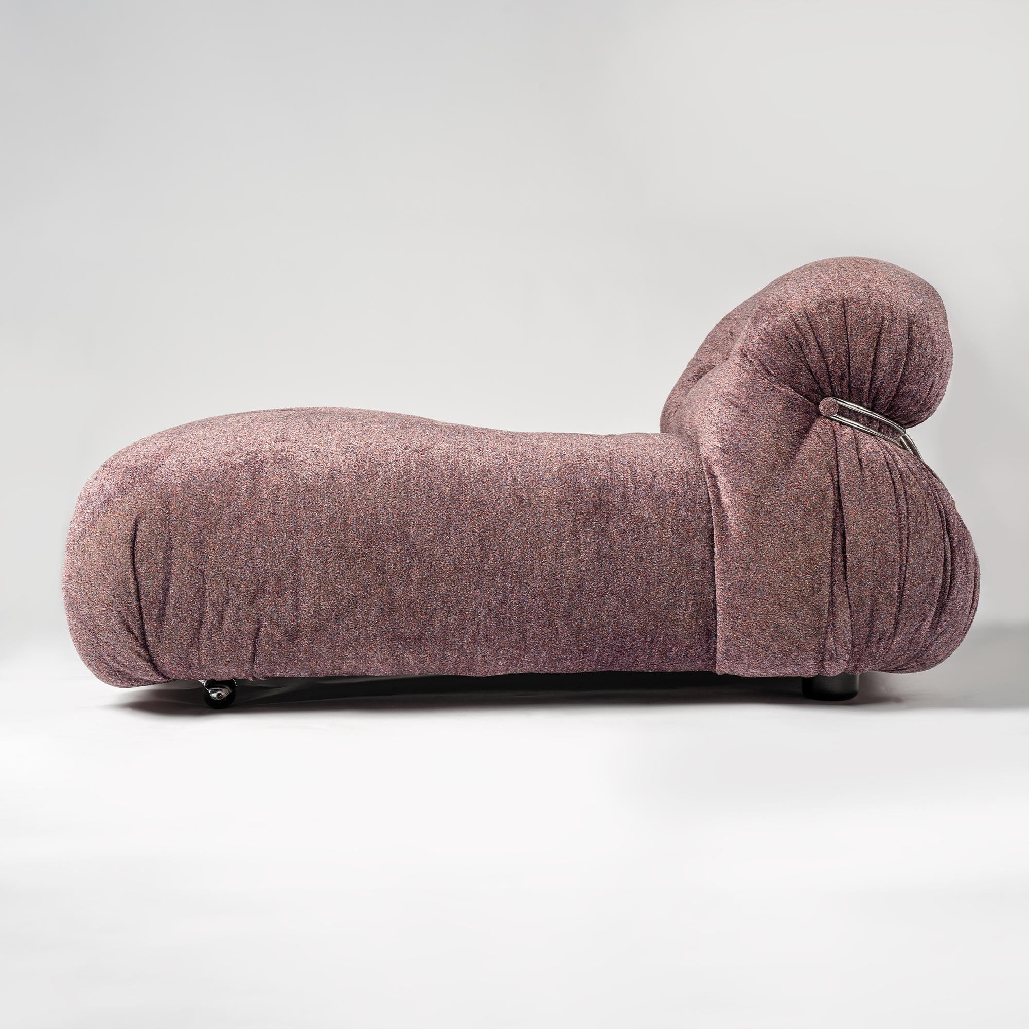 POLTRONA CHAISE LONGE SORIANA AFRA E TOBIA SCARPA CON POUFF POLTRONA SORIANA + POUFF TOBIA SCARPA 