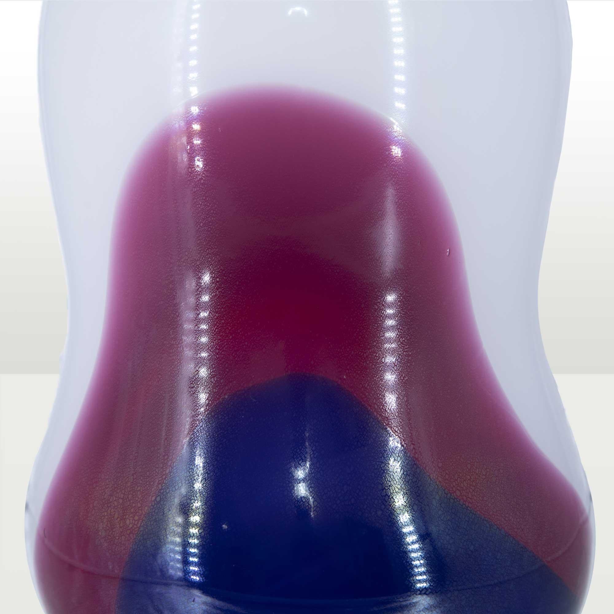 vaso in vetro con base bianca e macchia di colori differenti. anni 70 Made in Italy VASO MACCHIA ROCHE BOBOIS ROCHE  BOBOIS 