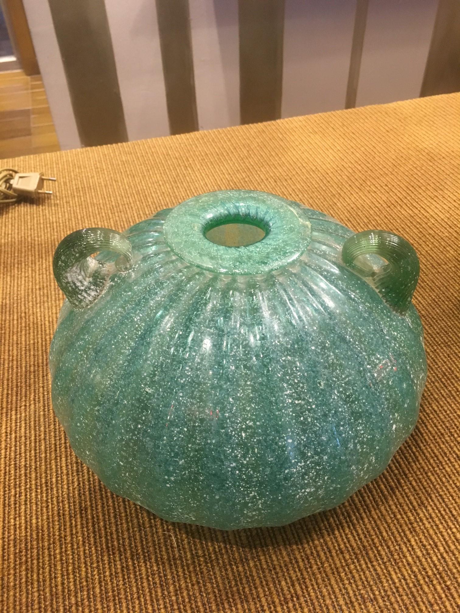 vaso in vetro madruzzato di murano, del maestro pino signoretto. made in italy anni 90 VASO PINO SIGNORETTO MADRUZZATO PINO SIGNORETTO 