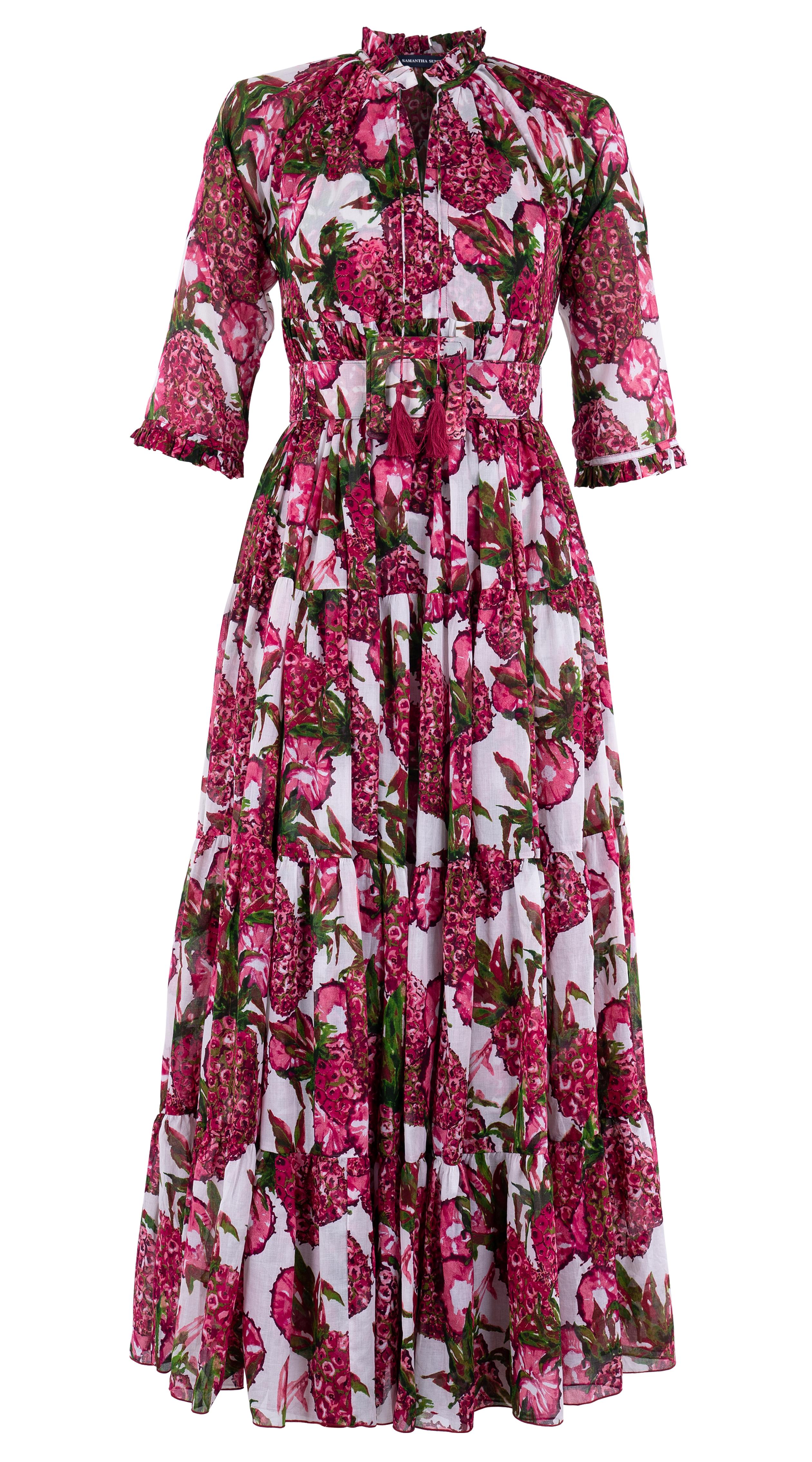 EDEN DRESS CREW NECK EDEN DRESS PINEAPPLE TREE BIG SAMANTHA SUNG 