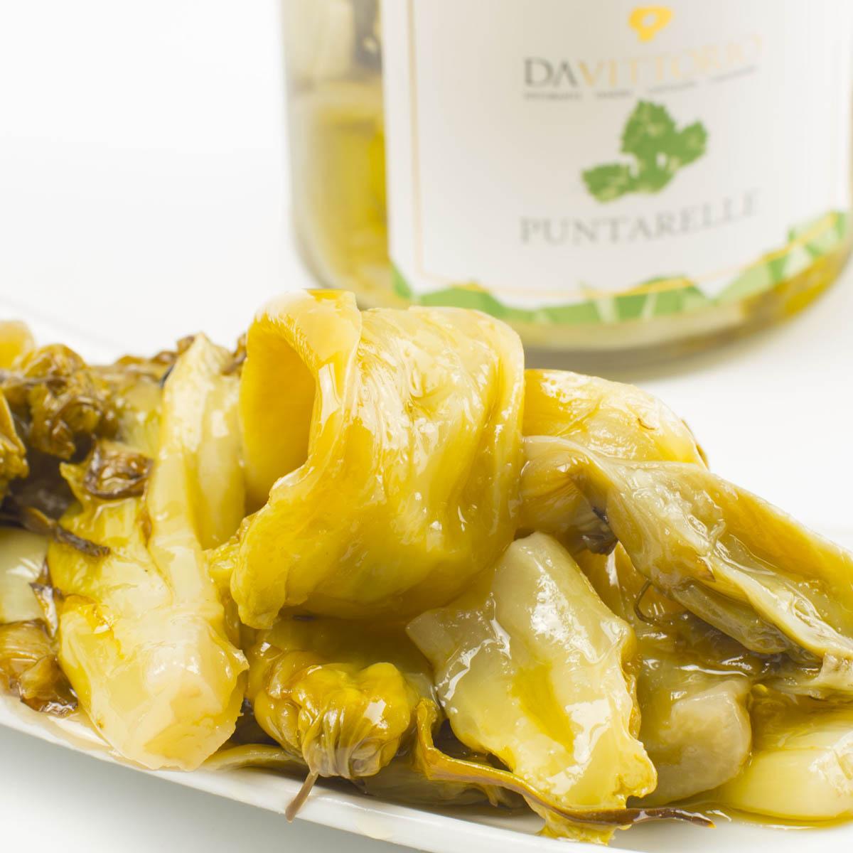 Puntarelle allolio extra vergine doliva PUNTARELLE 220GR DA VITTORIO 
